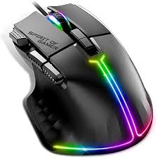 Souris Gaming Filaire Spirit Gamer RGB avec Rétroéclairage Programmable