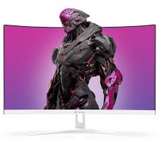 Moniteur de jeu blanc CRUA 1920x1080P avec FreeSync