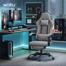 WOLTU Massante Ergonomique Appui Tête Repose Pieds - Confort Absolu pour Vos Sessions de Gaming
