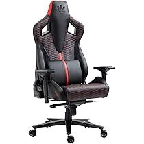 Chaise Gaming Ergonomique KRAKEN CHAIRS Noir Rouge - Confort et Style