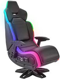 Chaise Gaming LED X Rocker avec Bluetooth Multi Stéréo