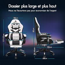 Fauteuil Ergonomique ALFORDSON avec Éclairage et Appui Tête