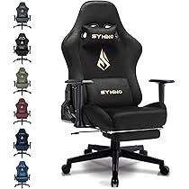 Chaise Gaming Ergonomique Symino avec Repose Pieds
