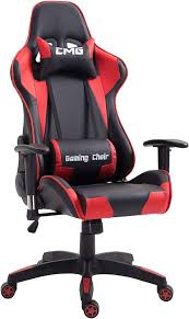 Chaise Gaming Baquet IDIMEX Ergonomique Inclinable avec Accoudoirs Synthétique