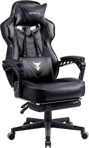 Zeanus Repose Pieds Fauteuil Inclinable Ergonomique - Chaise Gaming Qui S'Allonge