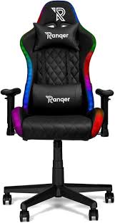 Chaise Gaming Personnalisée Ranqer avec Éclairage et Accoudoirs Réglables