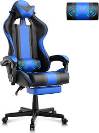 Fauteuil de Gaming Ergonomique Ferghana avec Repose-Pieds et Appui-Tête