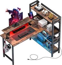 Support Moniteur Rangement Chargeur COMHOMA - Idéal pour Bureau Gaming