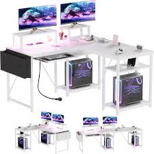 Étagère Décran Airfish 140x140cm - Blanc pour Bureau Gaming