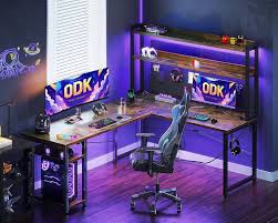 ODK Réversible Étagère Rangement 150×120 : L'Allié Parfait pour Votre Bureau Gaming 3 Écrans