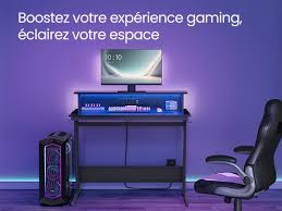 Vasagle – Rehausseur pour Ordinateur Violet pour Bureau Gaming