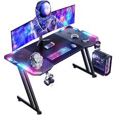 HLONONE Plateau Informatique Ergonomique Porte Gobelet - Bureau Gaming Violet