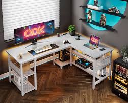 ODK Réversible Organisation Rangement 150×102cm - Idéal pour votre bureau gaming blanc