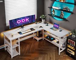 Bureau Gaming Réversible ODK 168×120cm - Élégance et Fonctionnalité