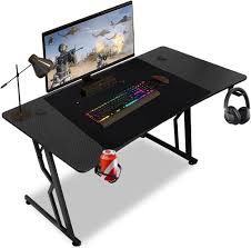 Bureau Gaming Ikodm 140x60 avec Porte Gobelet