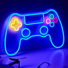 Manette de Jeu NELUX avec Éclairage LED Néon
