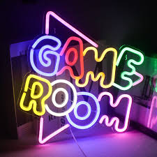 Enseigne Alimentée LED Neon Gaming - Décoration Parfaite pour Gamers