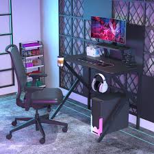 Support Écouteurs et Porte-Gobelet pour Meuble Gaming