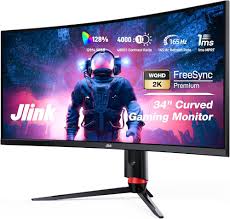 Moniteur Incurvé Jlink 3440×1440 FreeSync – L'Expérience de Jeu Ultime