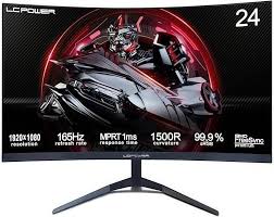 Écran Gaming Incurvé LC POWER 1920x1080 - Idéal pour vos Sessions de Jeu