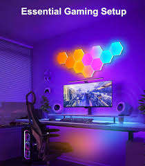 Applique Hexagone avec Assistant de Contrôle pour Gaming