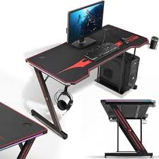 Bureau Ordinateur MY SIT avec Lumières - Tapis de Bureau Gaming Idéal
