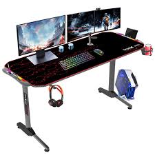 Bureau Gaming Dripex 150x65x78cm - Confort et Style pour les Gamers
