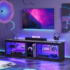 Meuble de divertissement Bestier pour télé gaming PS5