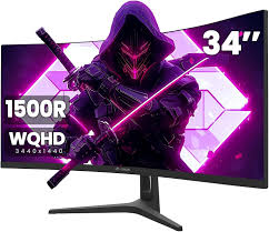 Moniteur CRUA 3440x1440 Réglable FreeSync - L'écran ultime pour les gamers