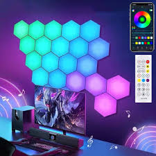 Décoration Hexagonale pour une Chambre Gaming Stylée