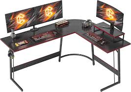 Bureau Gaming CubiCubi 150x120cm - Parfait pour Étudier et Travailler