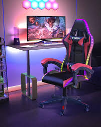 Chaise Gaming RGB Bigzzia : Confort et Style pour Vos Sessions de Jeu