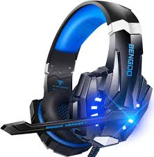Casque Gaming BENGOO Nintendo Anti Bruit Cache Oreilles Souple (Bleu)