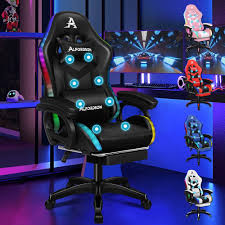 Fauteuil Ergonomique ALFORDSON avec Appui Tête Inclinable - Confort Ultime pour Gamers