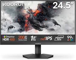 KOORUI G2511P - Écran Gamer IPS de 25 Pouces pour une Expérience de Jeu Immersive