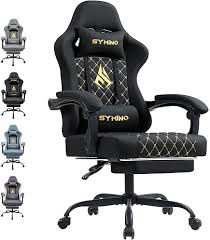 Symino Ergonomique Fauteuil Repose Pieds Télescopique - Confort Ultime pour Gamers