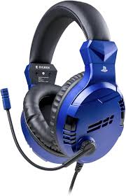 Casque Gaming Filaire Officiel Playstation Bleu