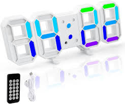 Horloge numérique gaming LED avec télécommande - Romon Électroniques