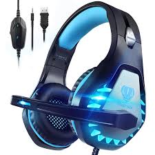 Casque Gaming Pacrate avec Suppression de Bruit et Lumières LED