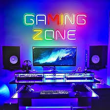 Panneau Néon LED GAMING ZONE - Ambiance Lumineuse pour votre Chambre Gaming