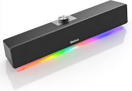 Barre de Son Gaming avec Éclairage Respirant pour PC et Smartphones