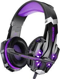 BENGOO Lumière Surround Cache Oreilles Mémoire - Casque de Gaming Révolutionnaire